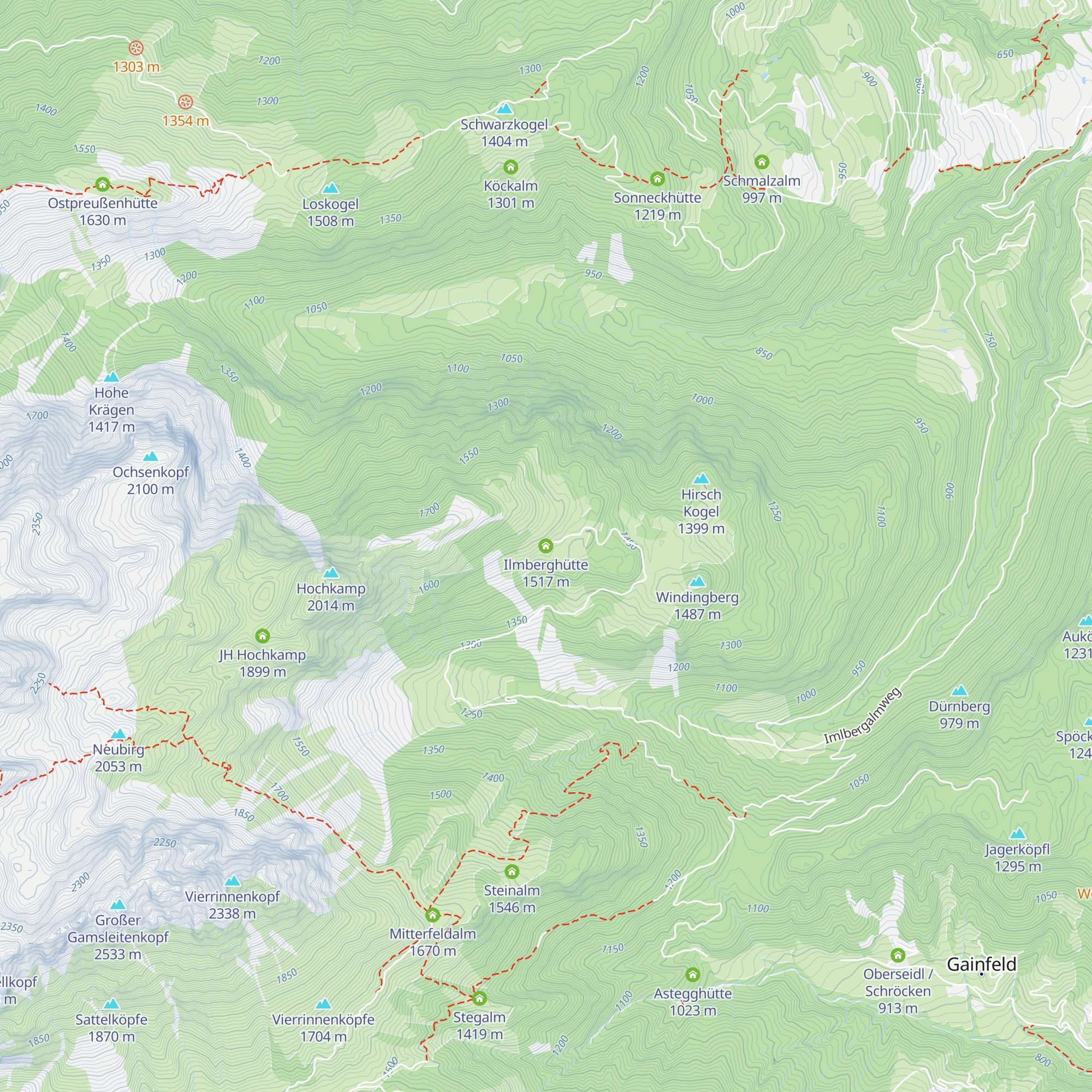 Ilmberghütte map