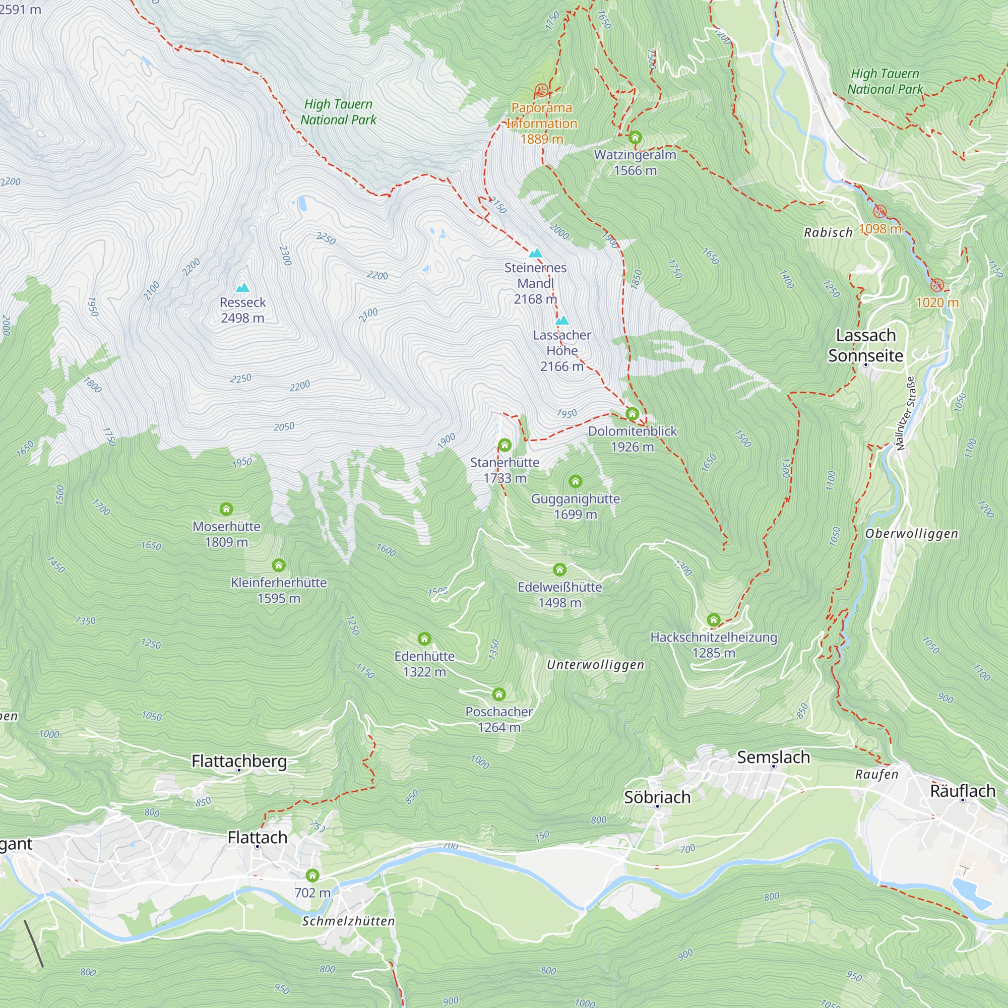 Bschelnighütte map