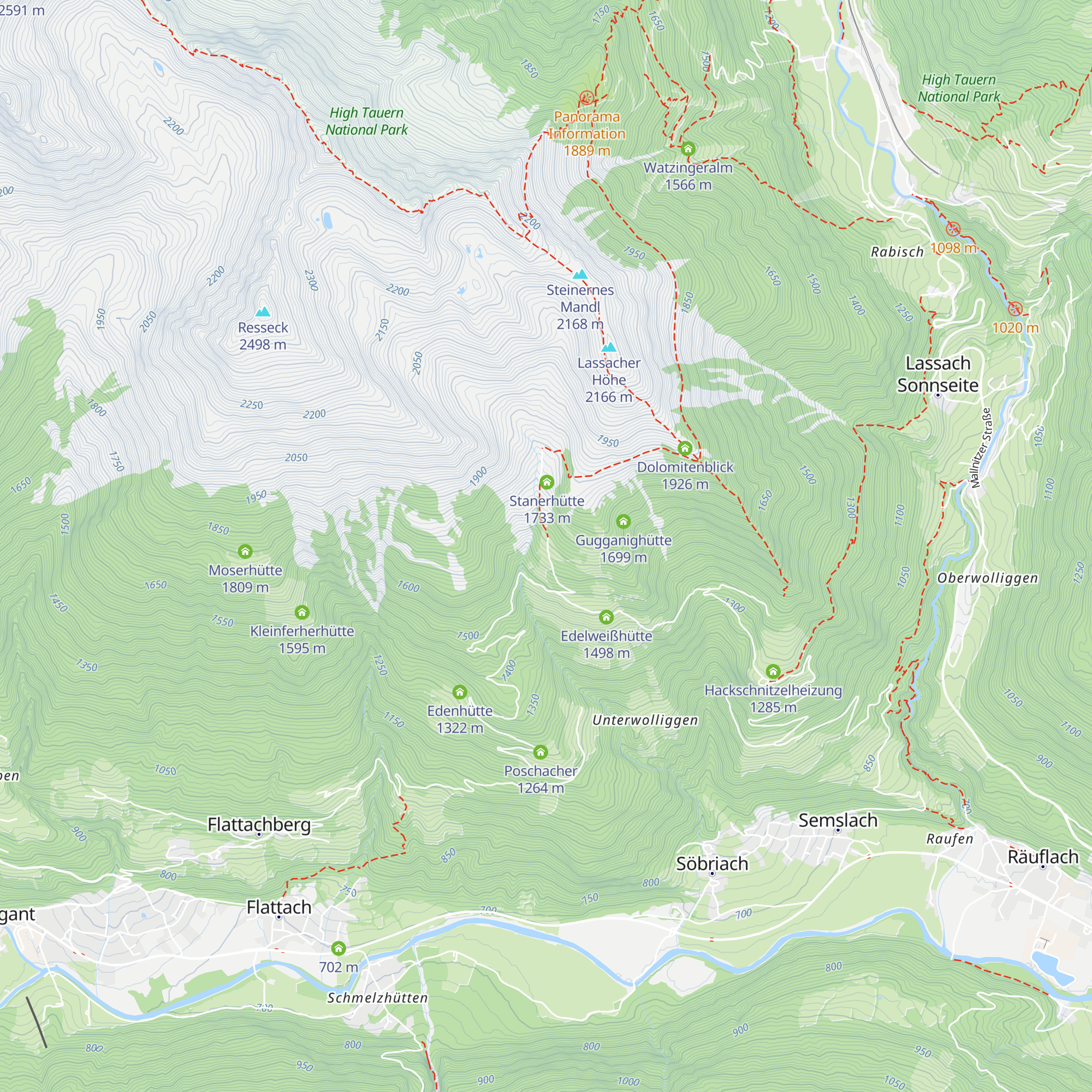 Bschelnighütte map