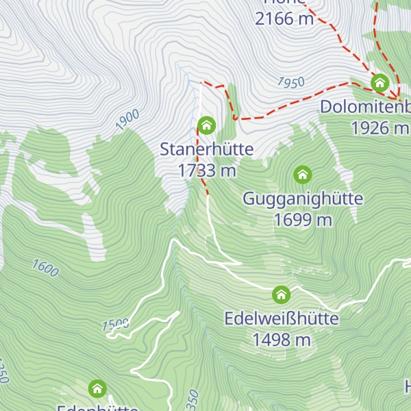 Map of Bschelnighütte