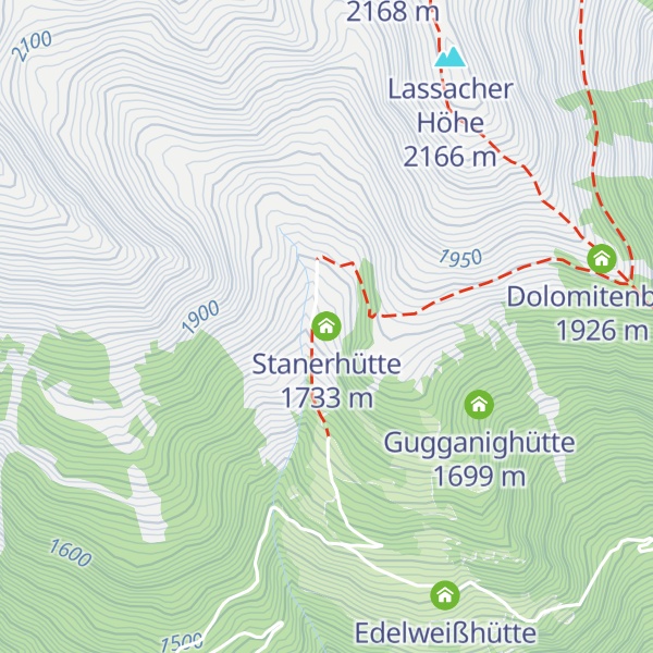 Map of Stanerhütte