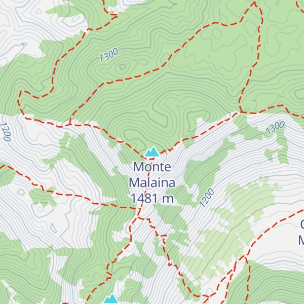 Map of Monte Malaina