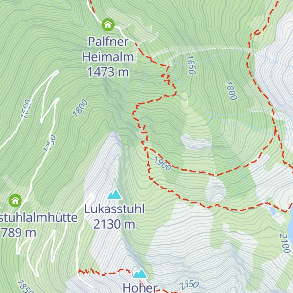 Map of Palfner Hochalmhütte (verf.)