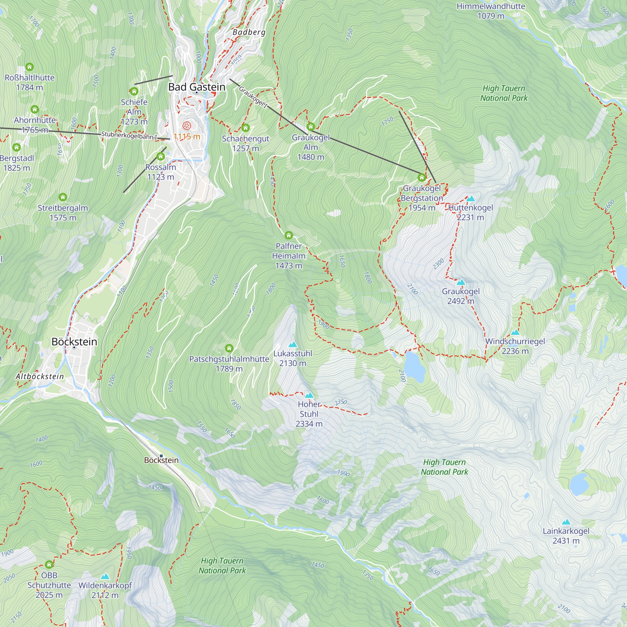 Palfner Hochalmhütte (verf.) map