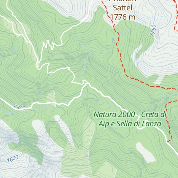 Map of Malga Valbertat