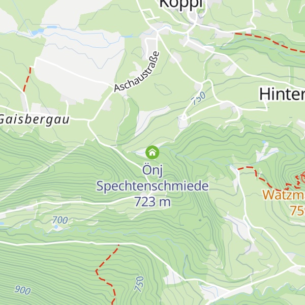 Map of Önj Spechtenschmiede