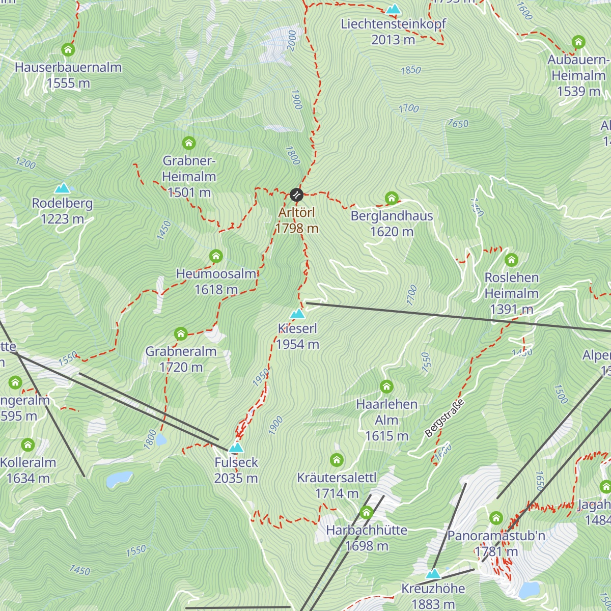 Gipfelrestaurant Wolke 7 map