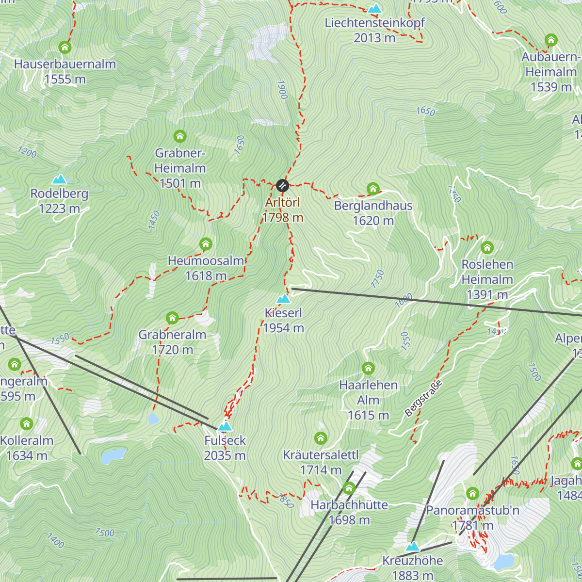 Gipfelrestaurant Wolke 7 map