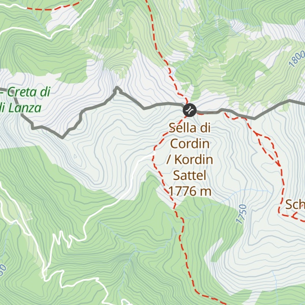 Map of Casera Cordin Grande