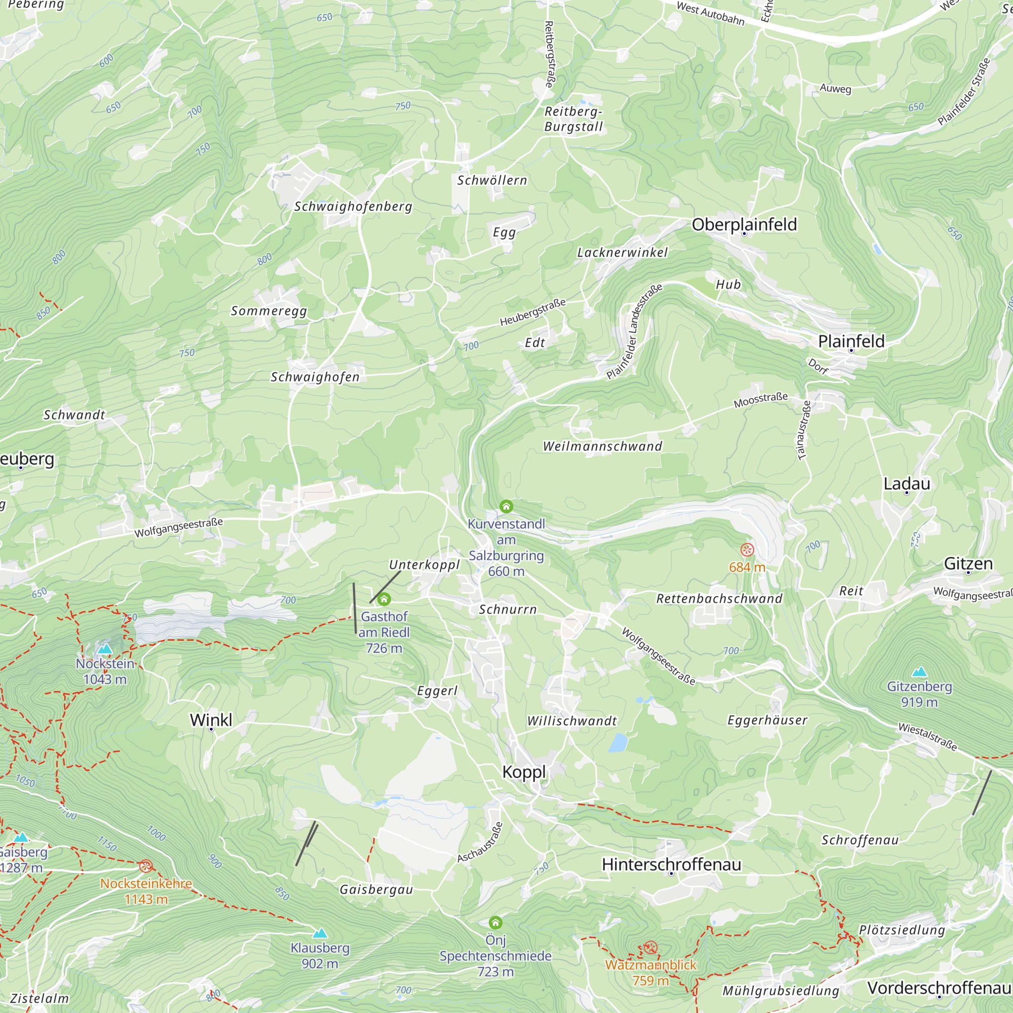 Kurvenstandl am Salzburgring map