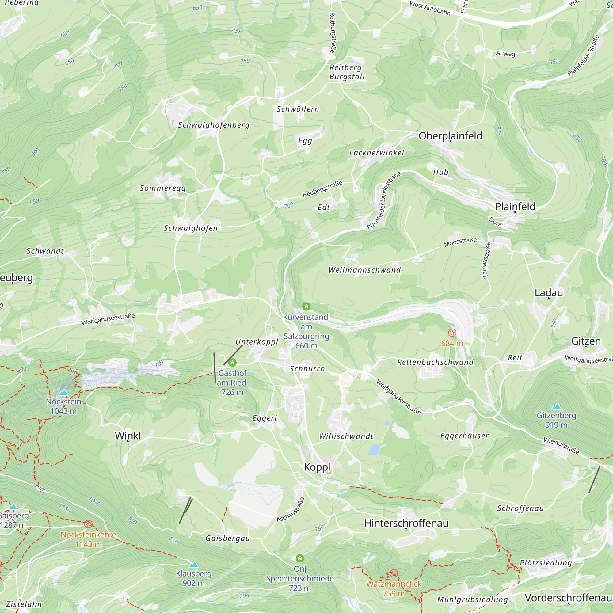 Kurvenstandl am Salzburgring map