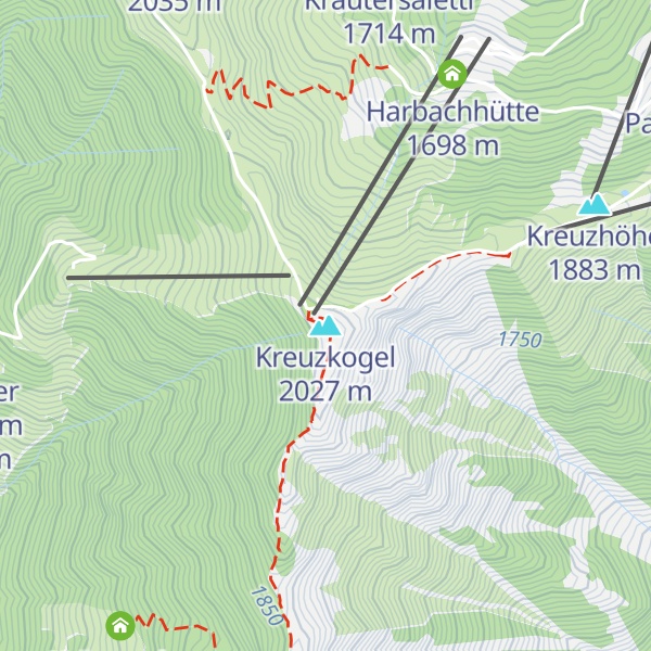 Map of Kreuzkogel