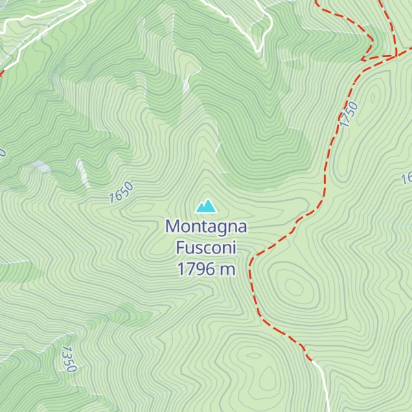 Map of Montagna Fusconi