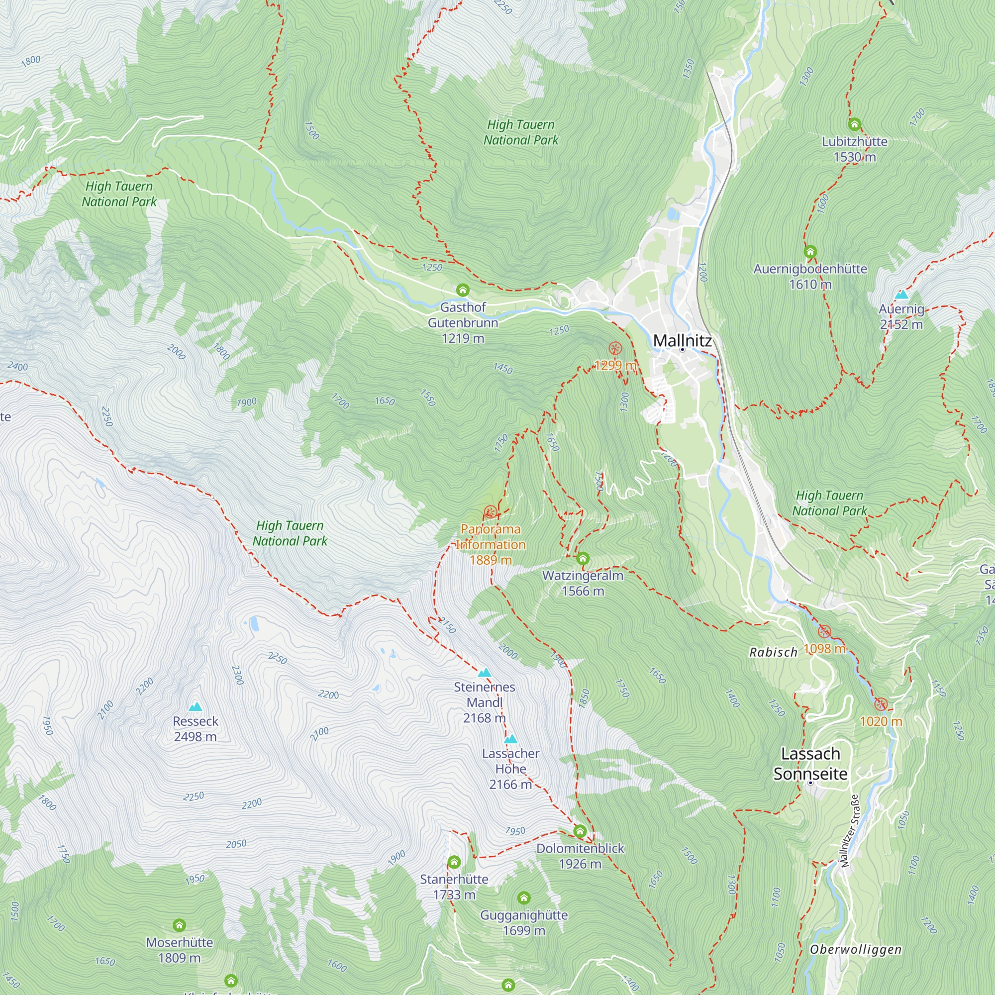 Häusleralm map