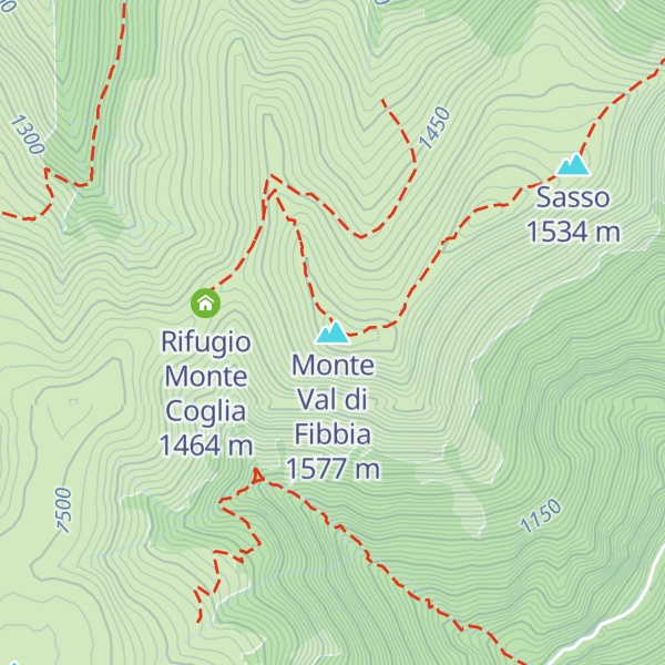 Map of Monte Val di Fibbia