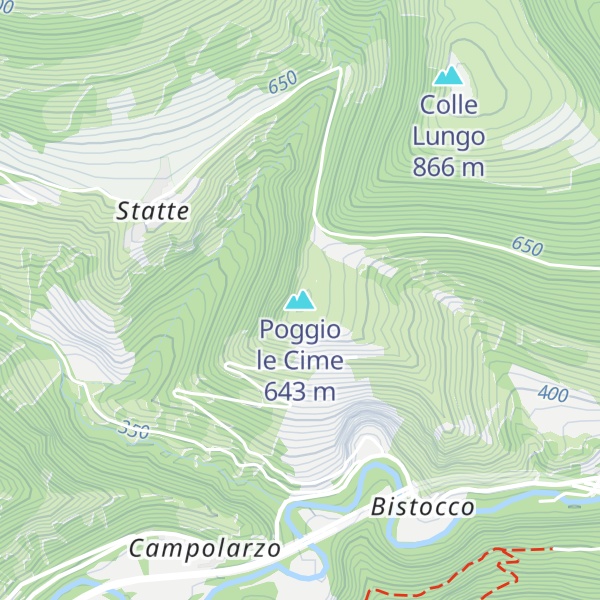 Map of Poggio le Cime