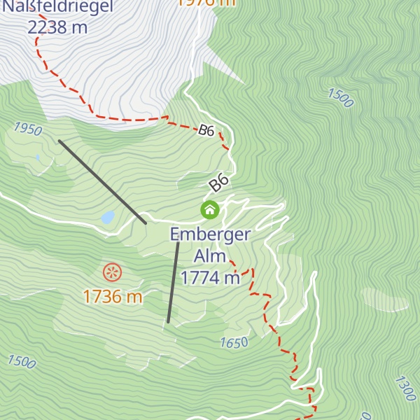 Map of Emberger Alm