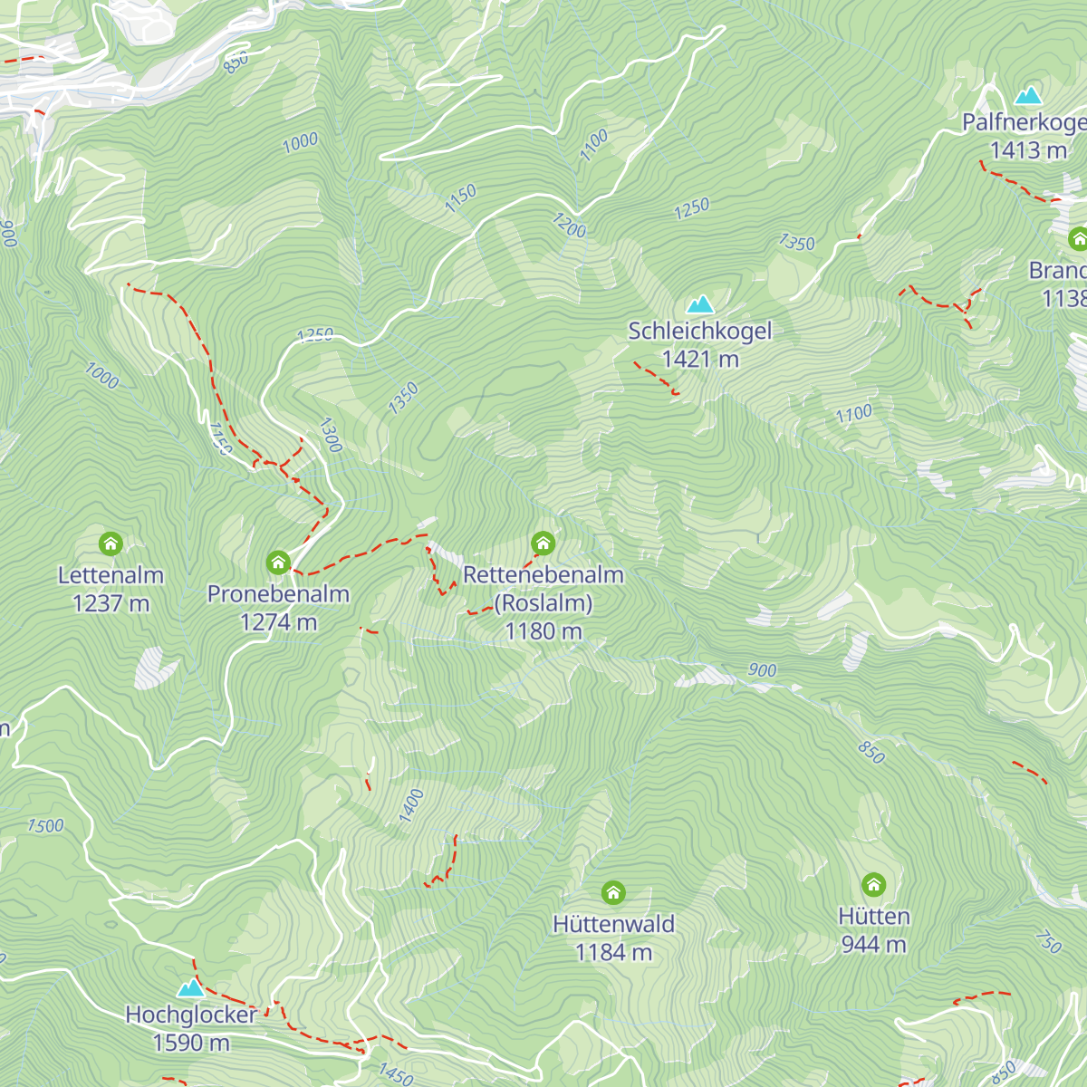Rettenebenalm (Roslalm) map