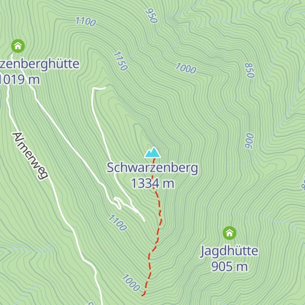 Map of Schwarzenberg