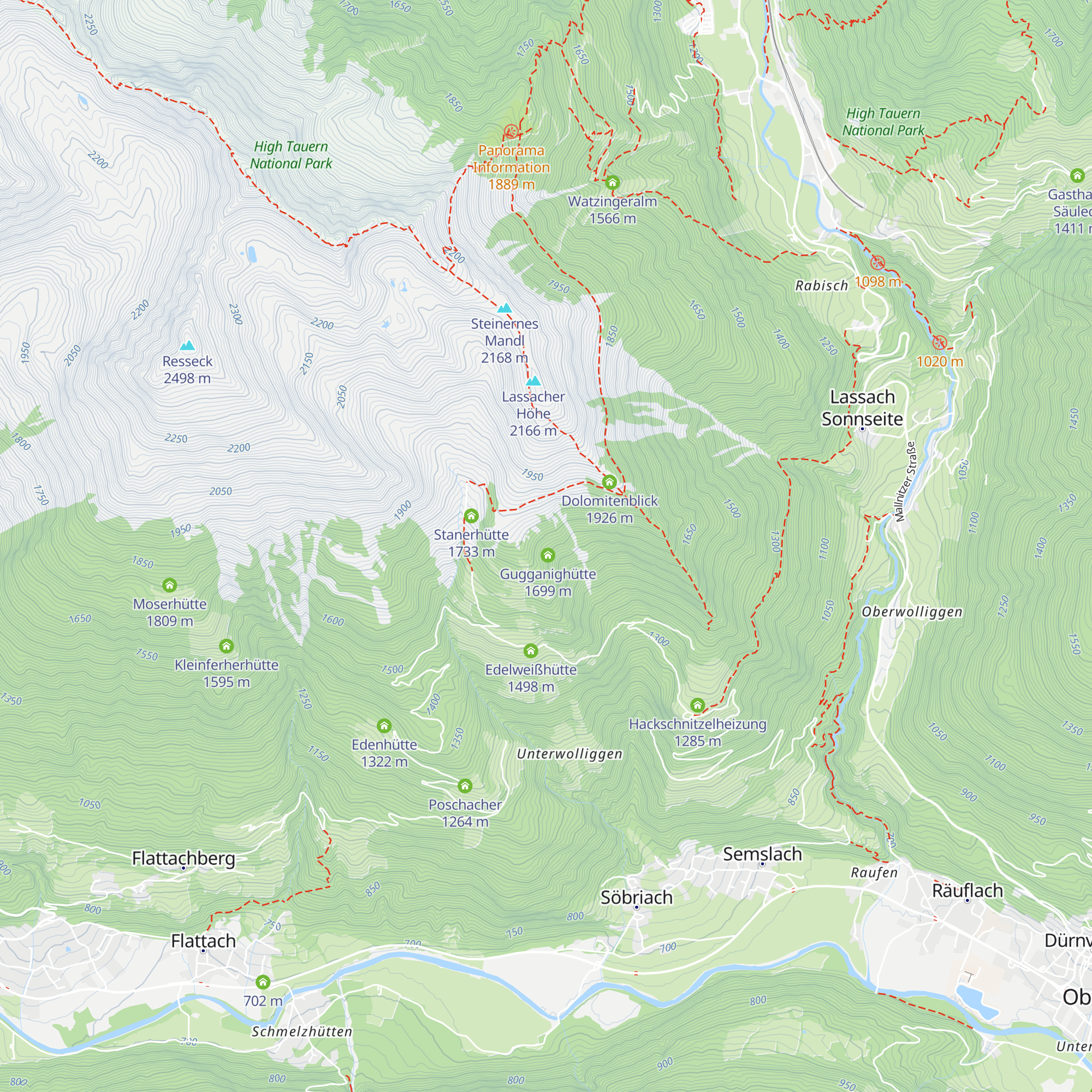 Dabernighütte map