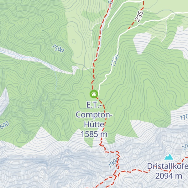 Map of E.T.-Compton-Hütte