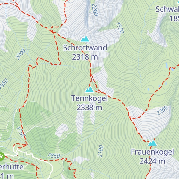 Map of Tennkogel