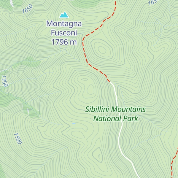 Map of Monte Valle Sirica