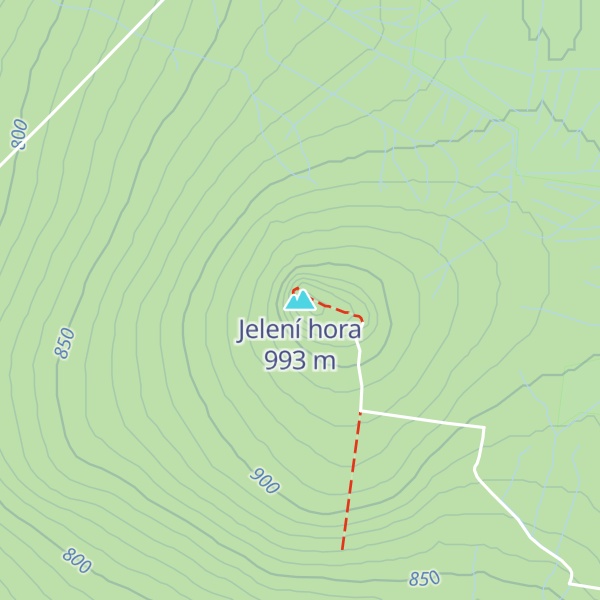 Map of Jelení hora