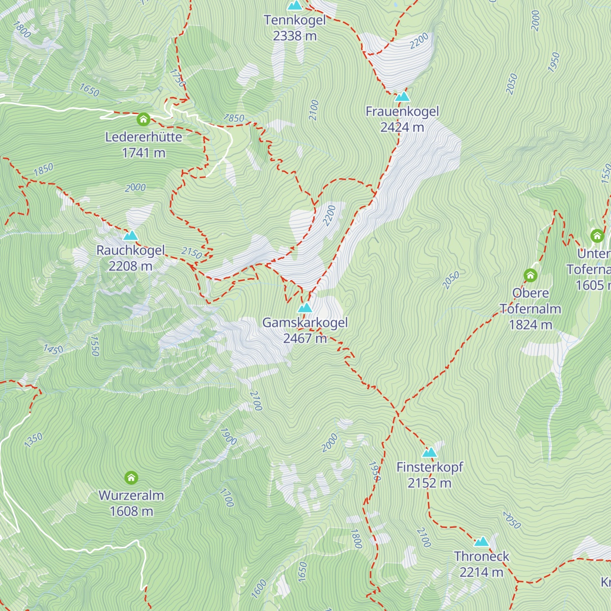Gamskarkogelhütte map