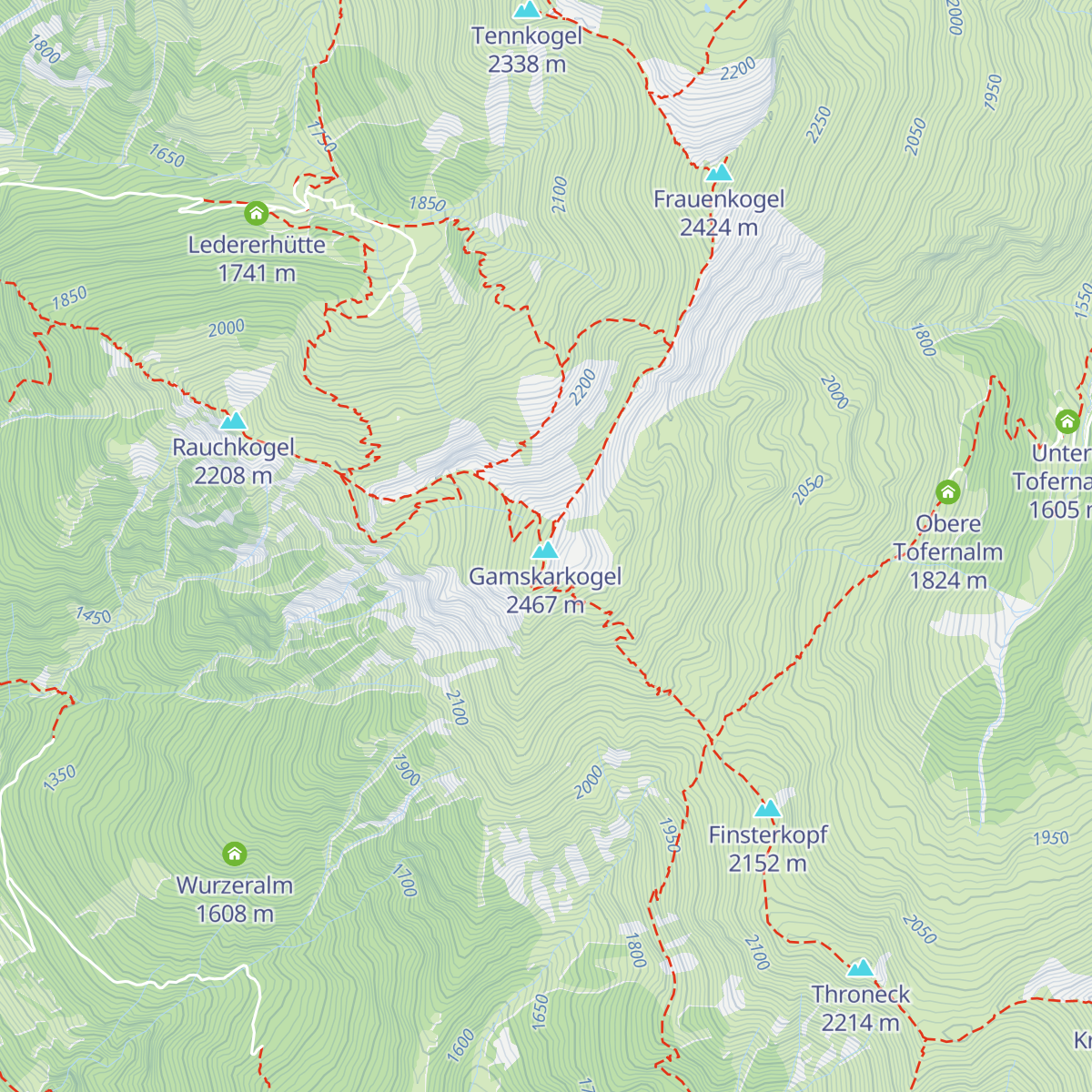 Gamskarkogelhütte map