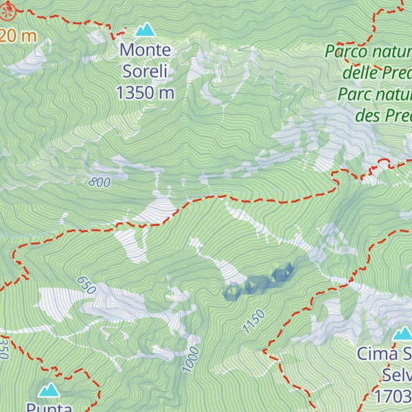 Map of Stavolo Dodoi