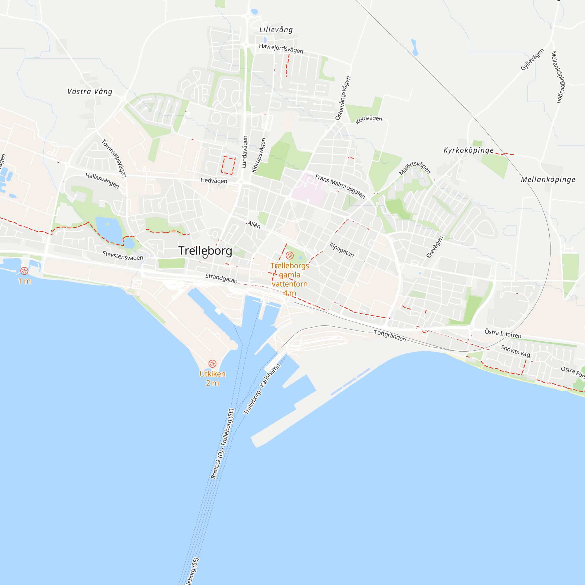 Trelleborgs Turistinformation map