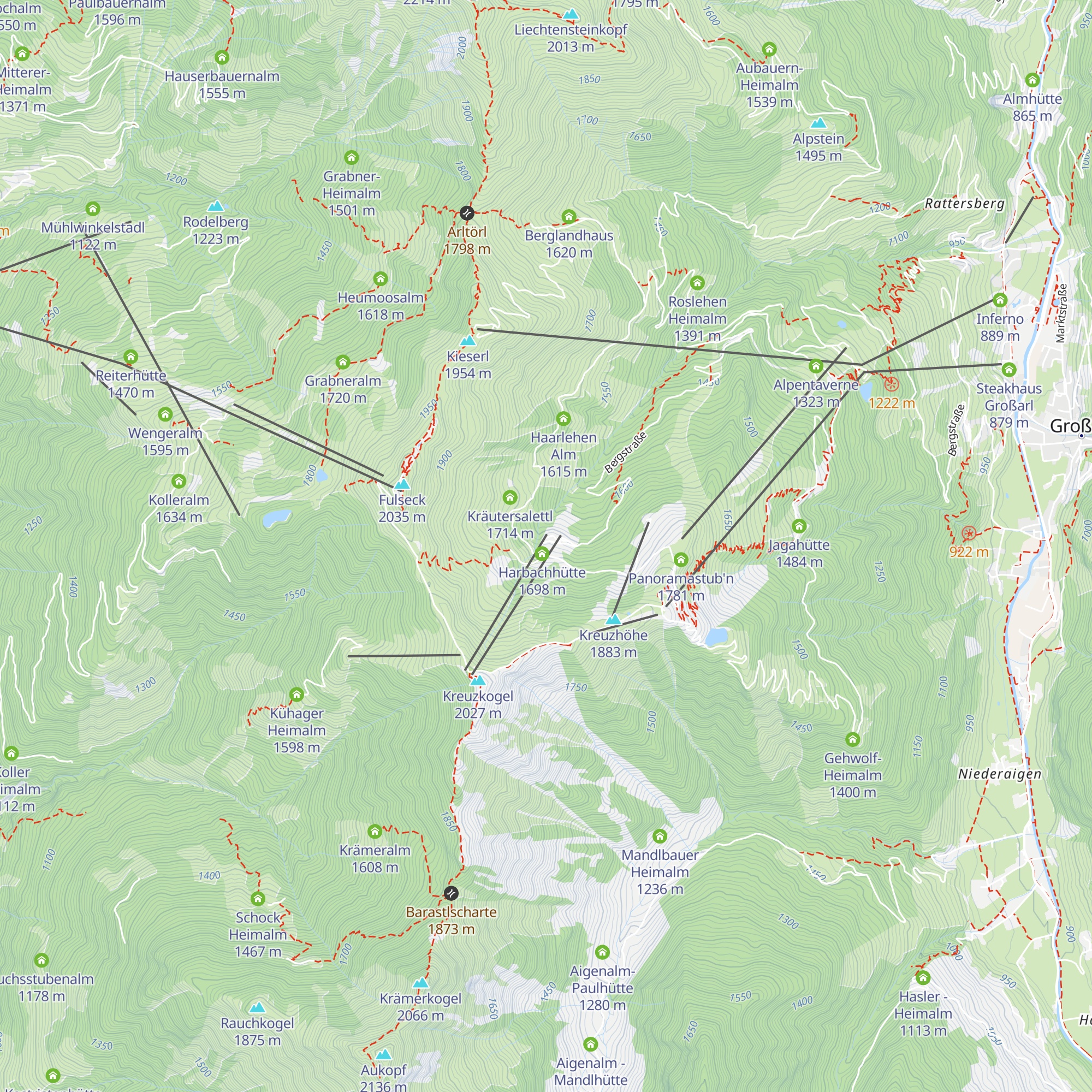 Gehwolfalm map