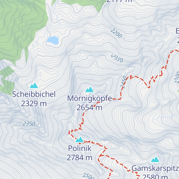 Map of Mörnigköpfe