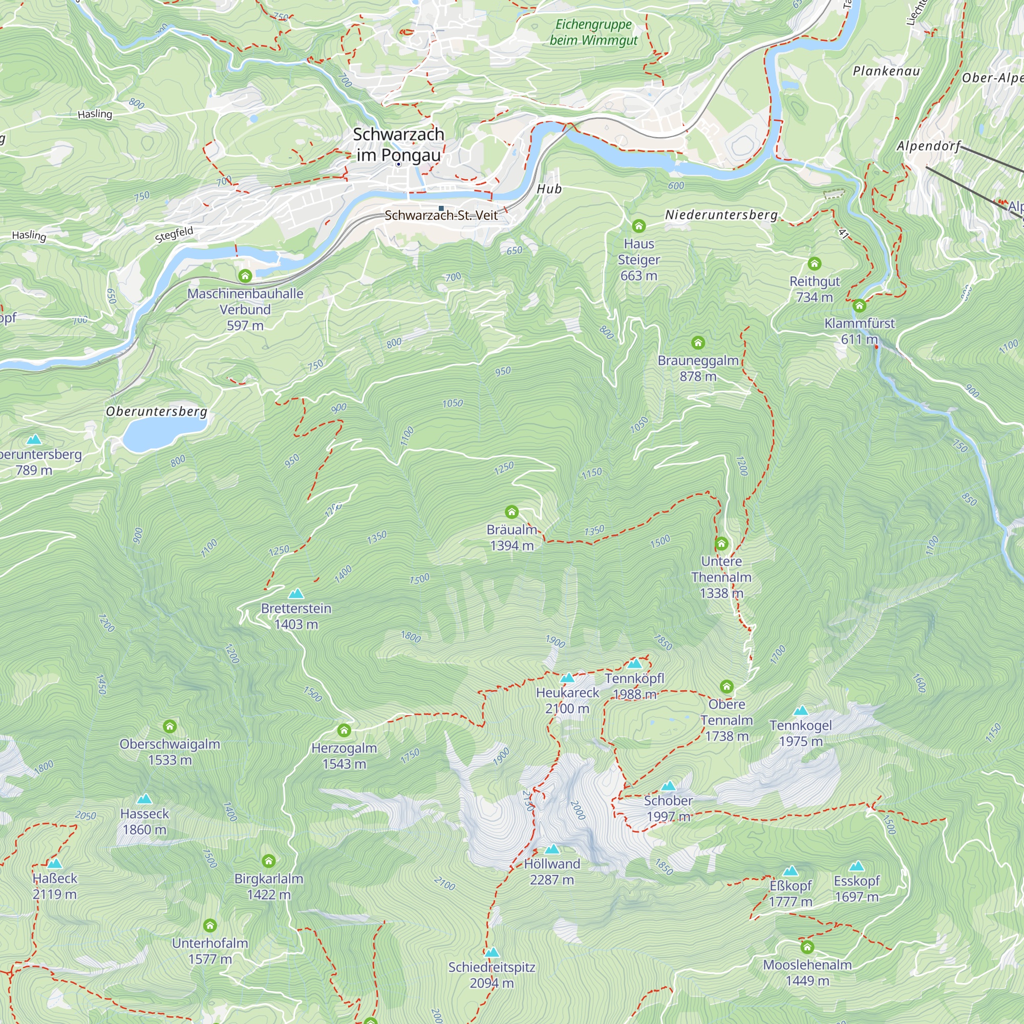 Bräualm map