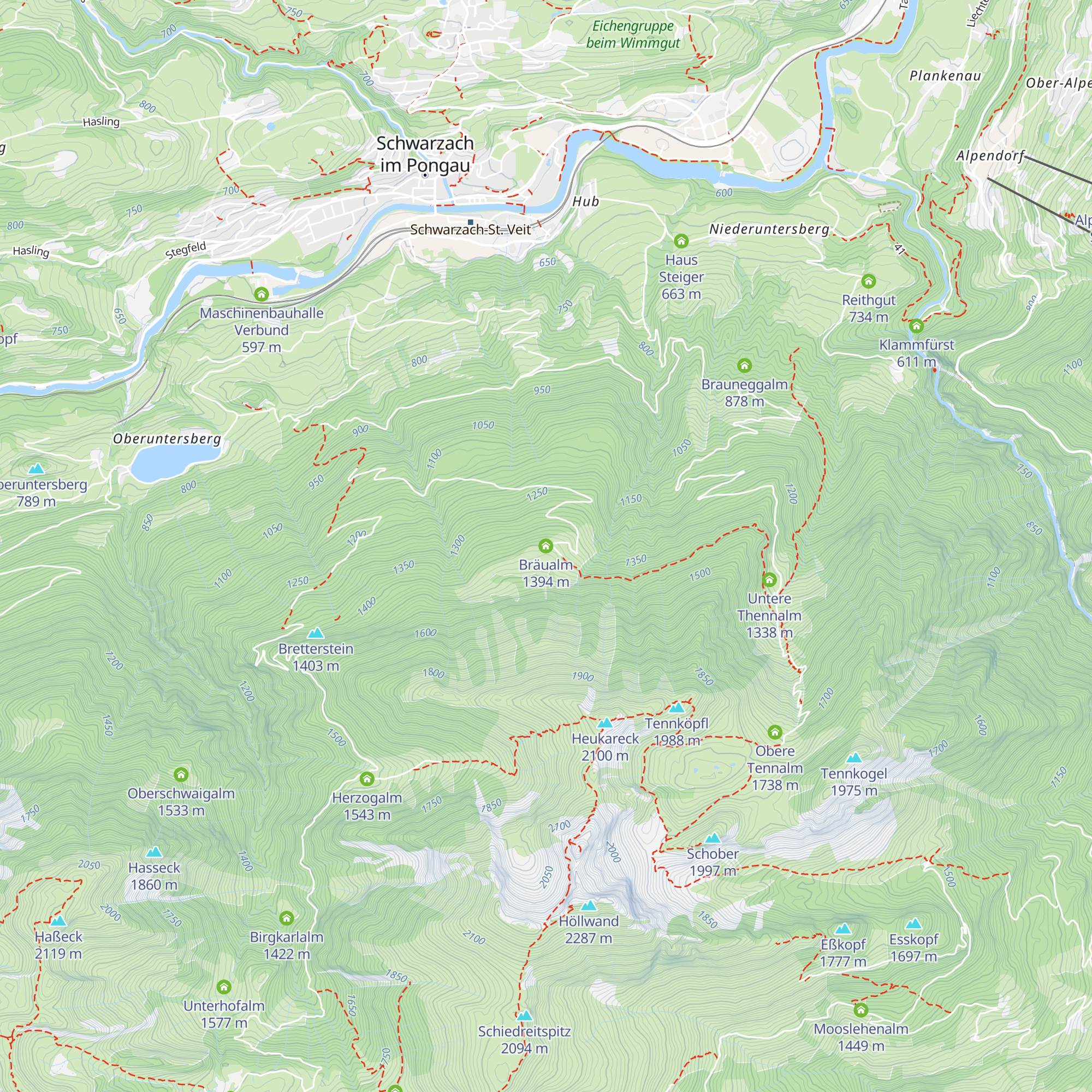 Bräualm map