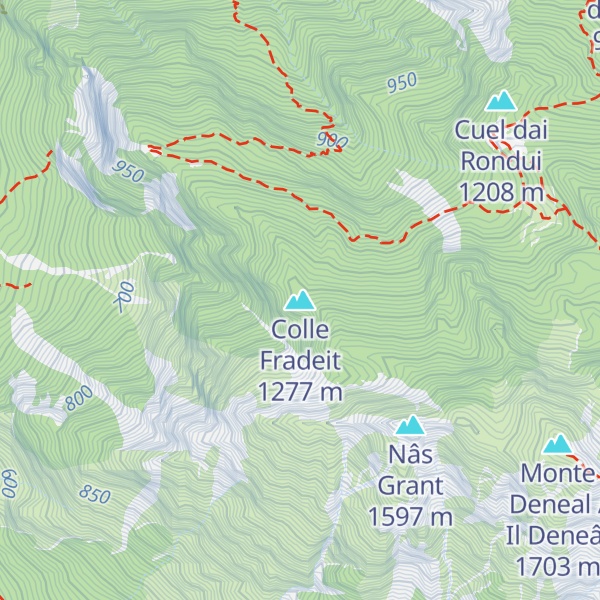 Map of Colle Fradeit