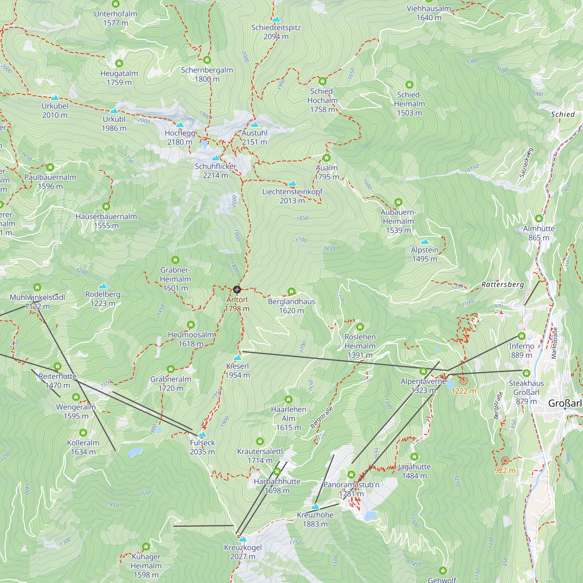Berglandhaus map