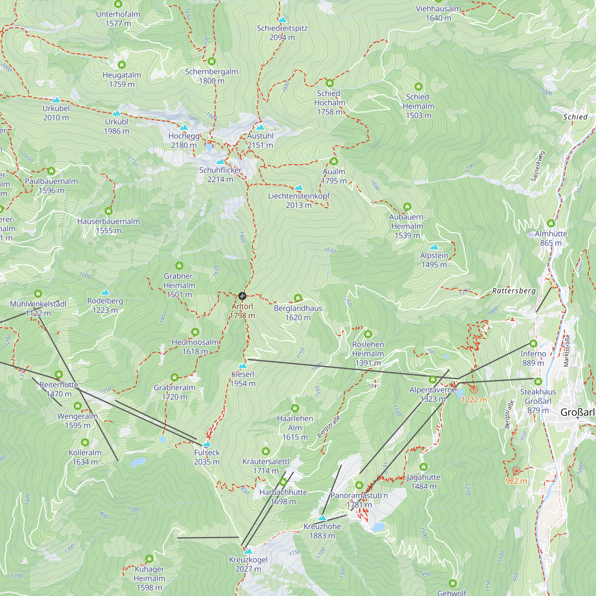 Berglandhaus map