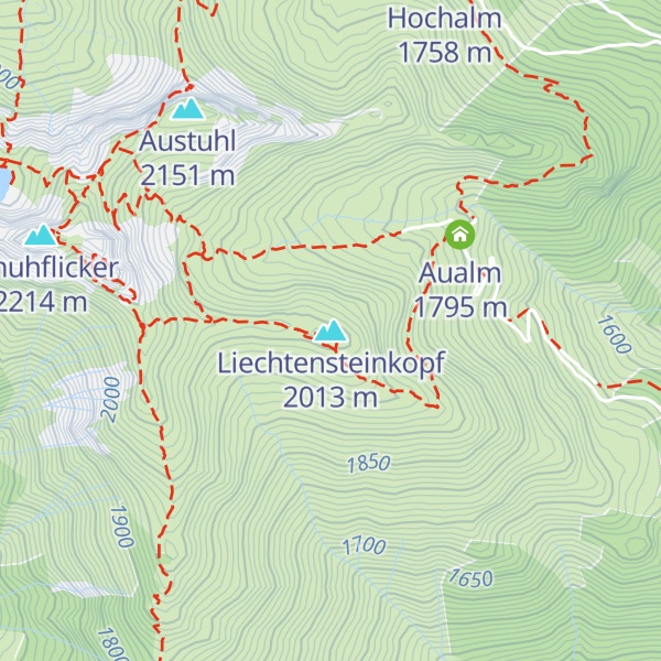 Map of Liechtensteinkopf