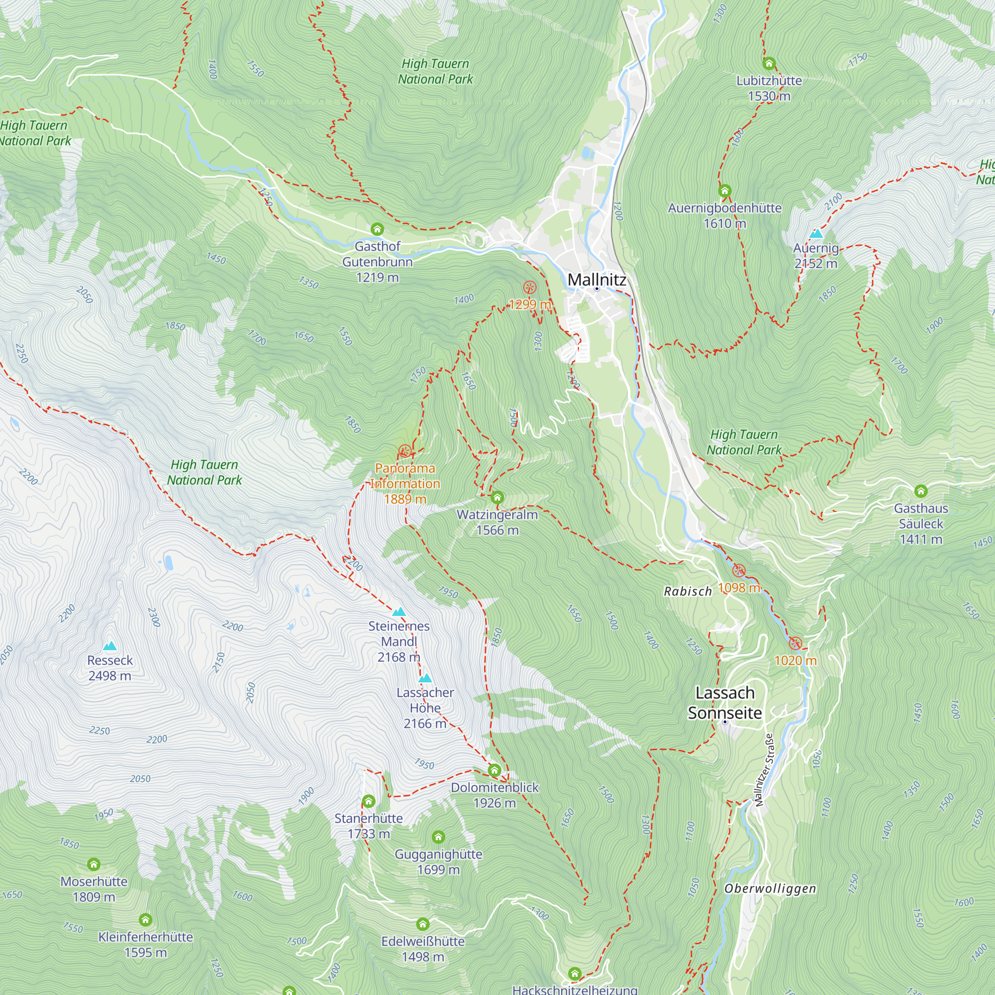 Watzingeralm map