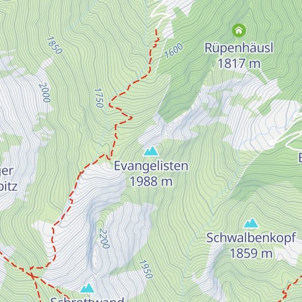 Map of Evangelisten