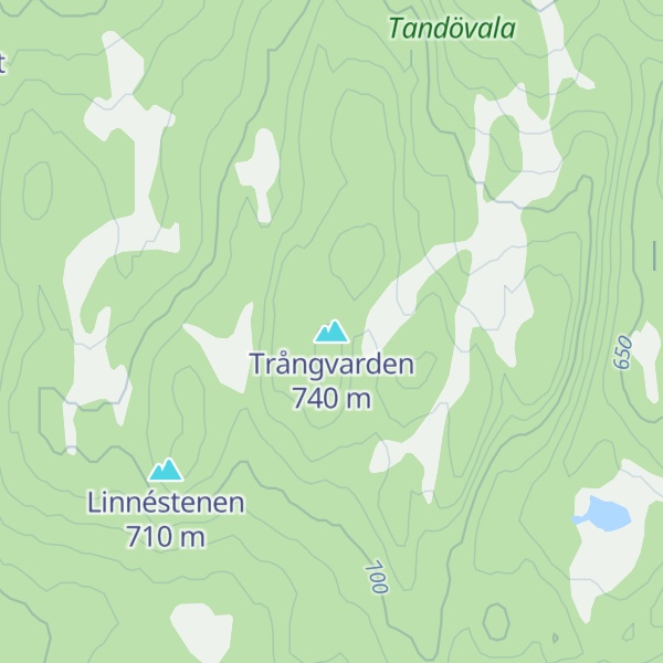 Map of Trångvarden
