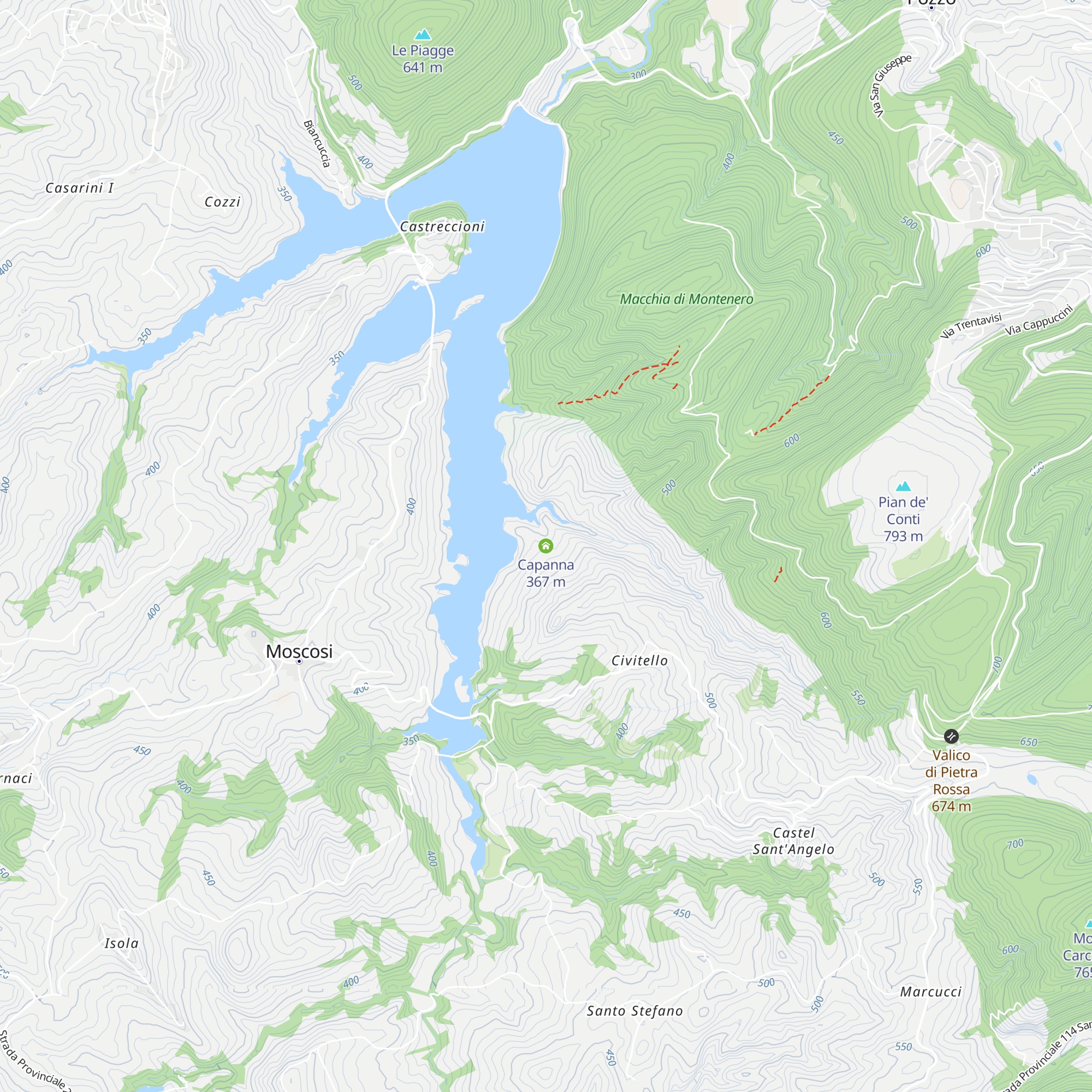 Capanna map
