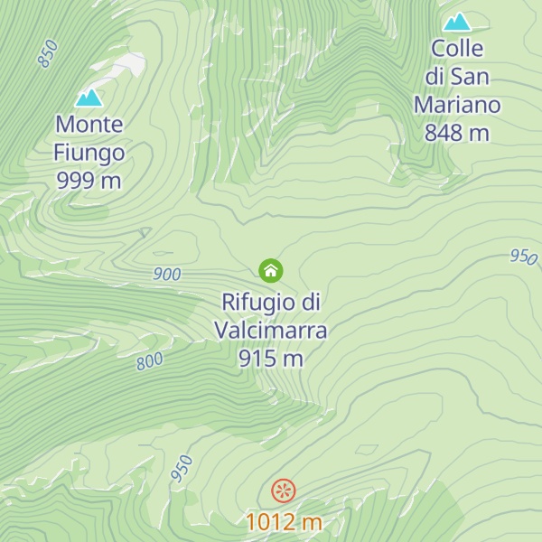 Map of Rifugio di Valcimarra
