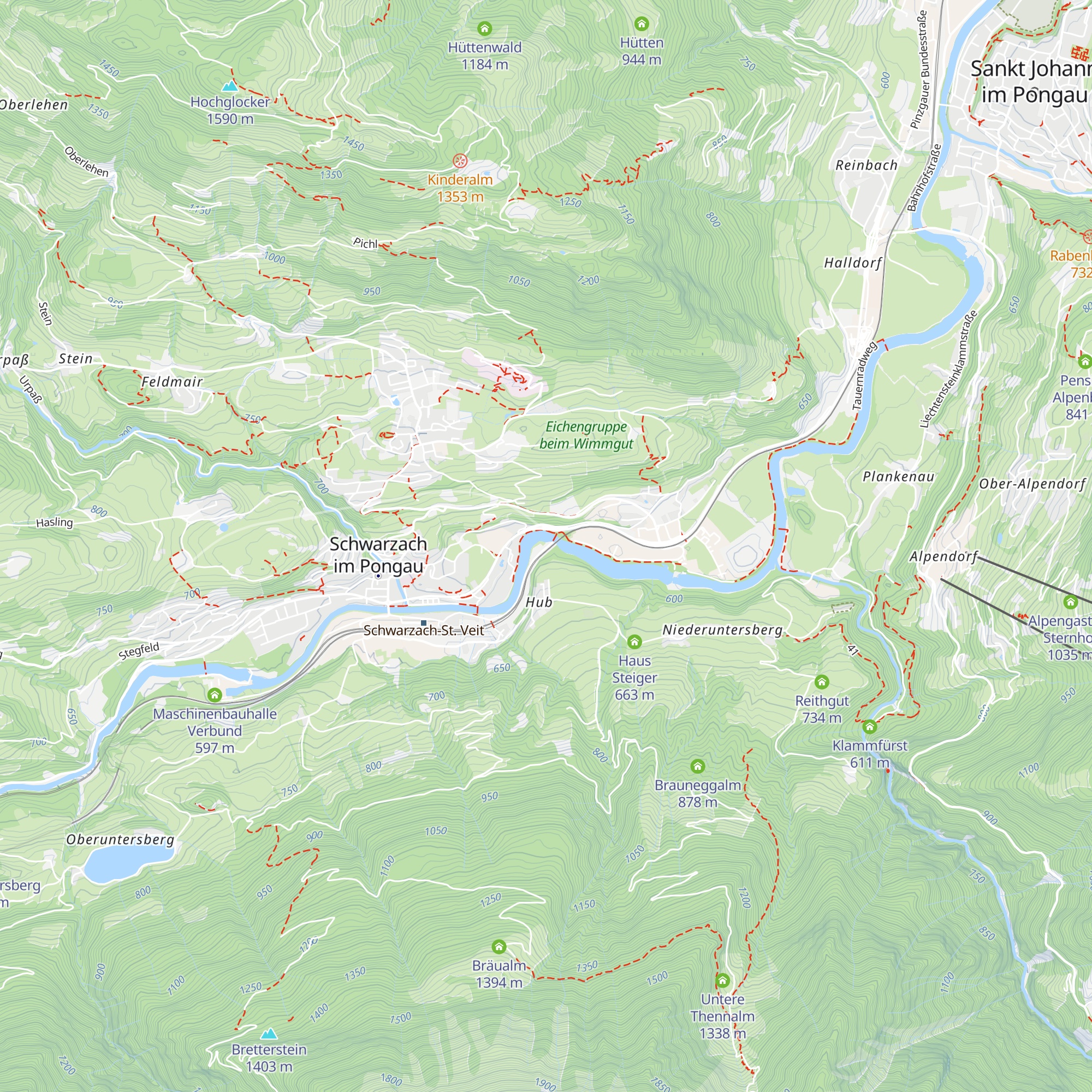 PWV Schwarzach map
