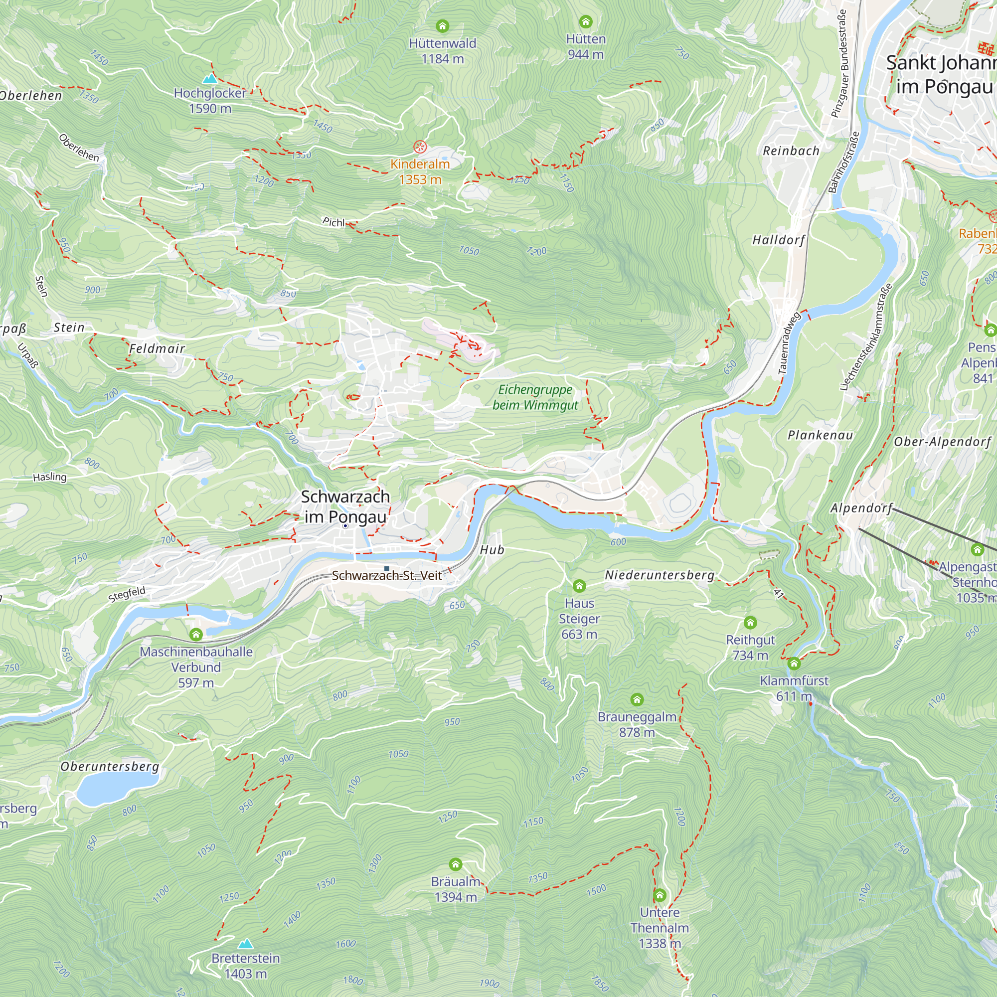 PWV Schwarzach map