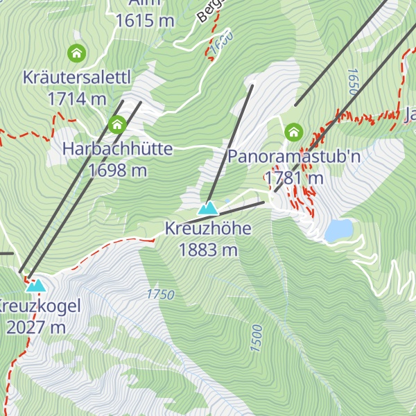 Map of Kreuzhöhe