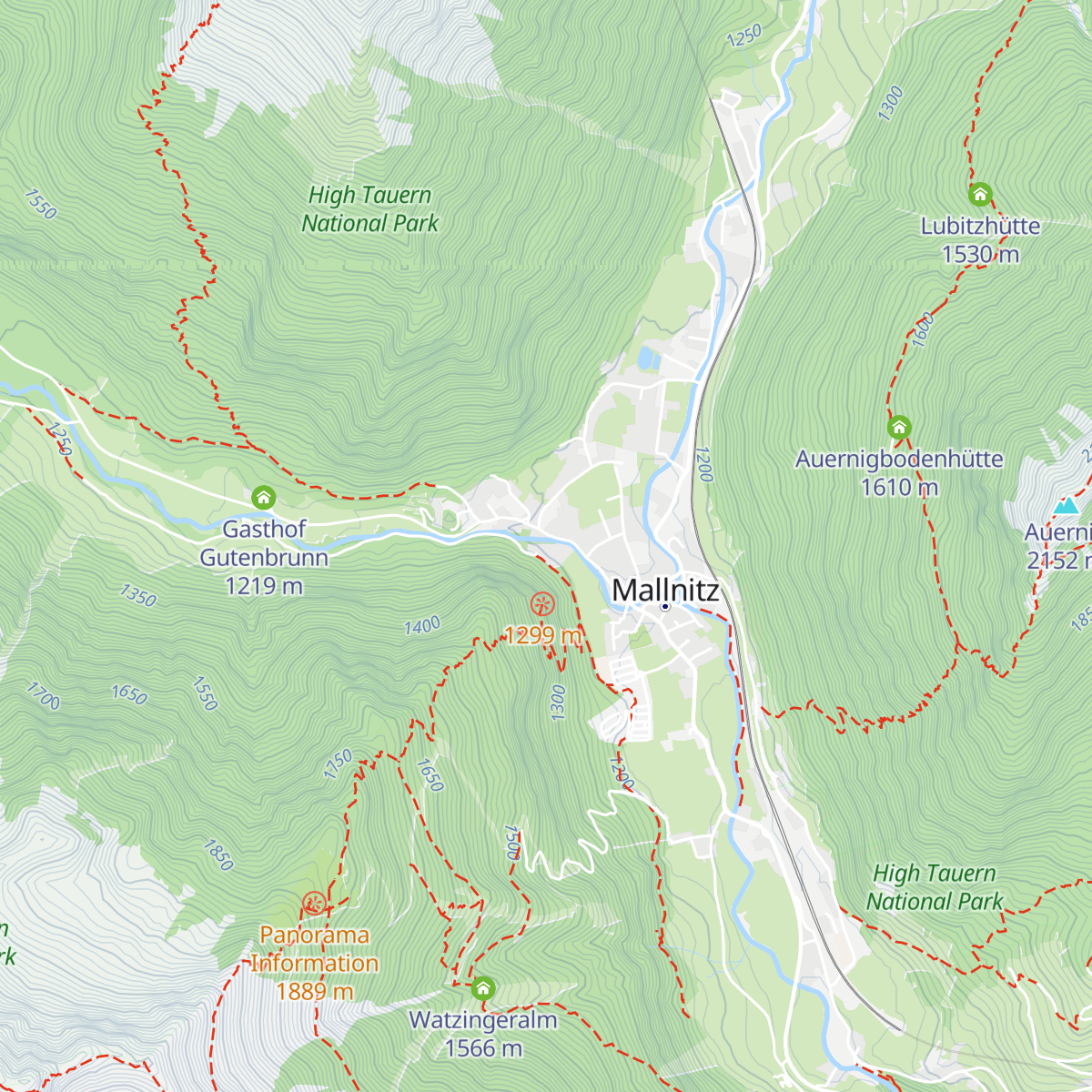 Tourismusinformation map