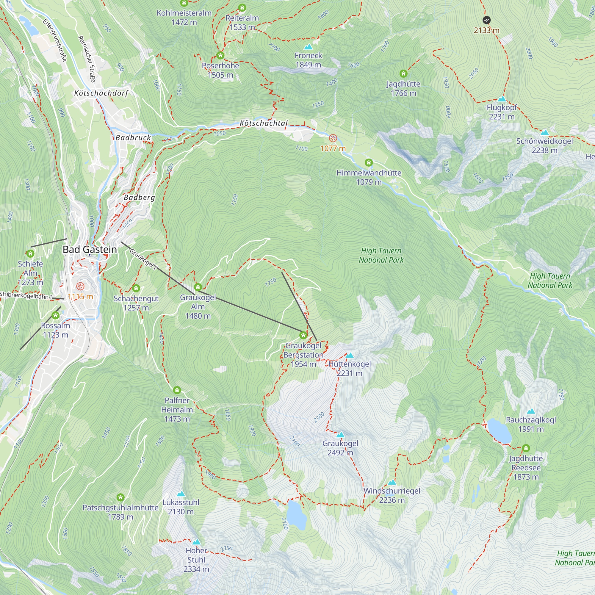 Reichebenhütte map